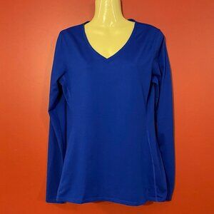 Under Armour Women's Cold Gear Infrared V-Neck Running Shirt - Size Large